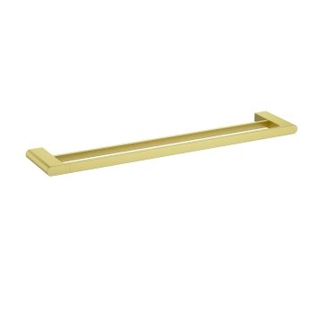 Cora  Double Towel Rail 600mm Brushed Gold