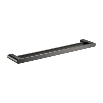 Flores Double Towel Rail 800mm Gun Metal