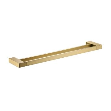 Ceram Double Towel Rail 800mm Brushed Gold 