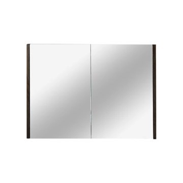 900mm Pencil Edge Shaving Cabinet Dark Grey Wood Grain 2 PAC Coating MDF Board