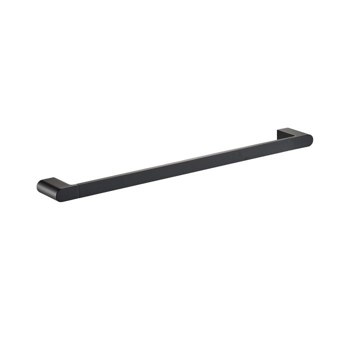 Flores Single Towel Rail 800mm Matt Black