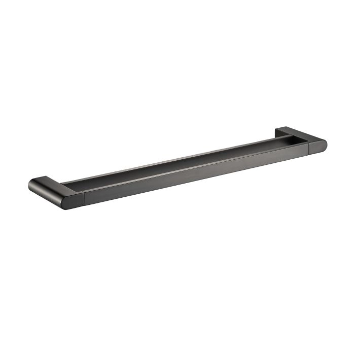Flores Double Towel Rail 600mm Gun Metal
