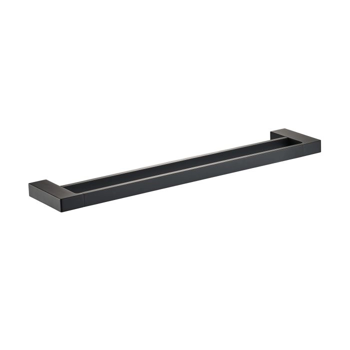Ceram Double Towel Rail 600mm Matt Black 