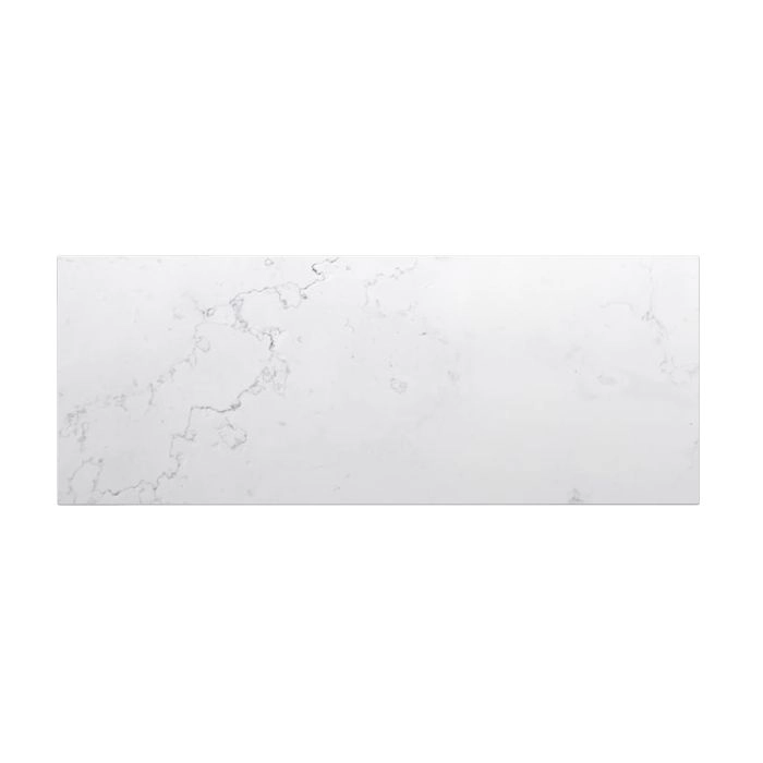 1200x465x20mm Quartz Stone Top Gloss White Marble Look Caesarstone Benchtop