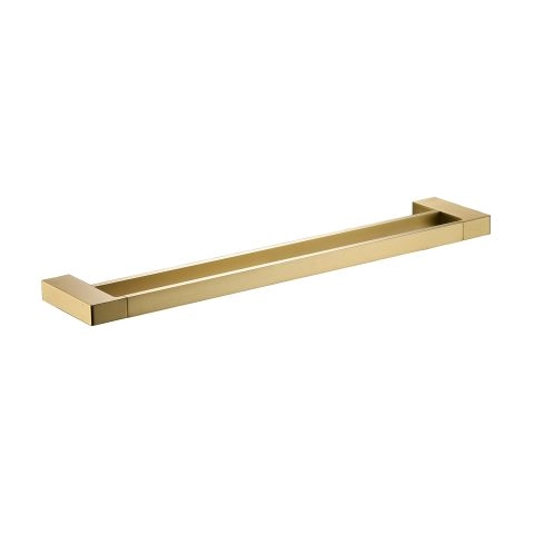 Ceram Double Towel Rail 600mm Brushed Gold 