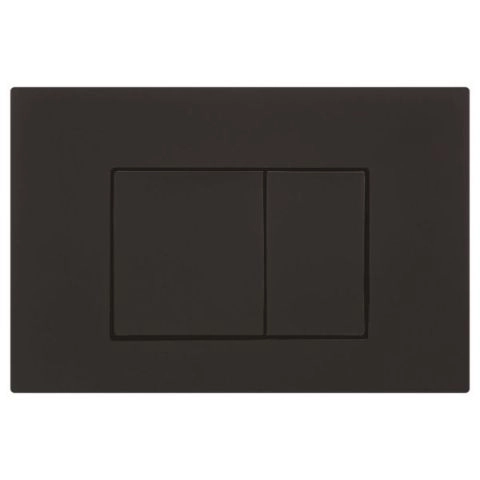 Access Plate - Square Button Black