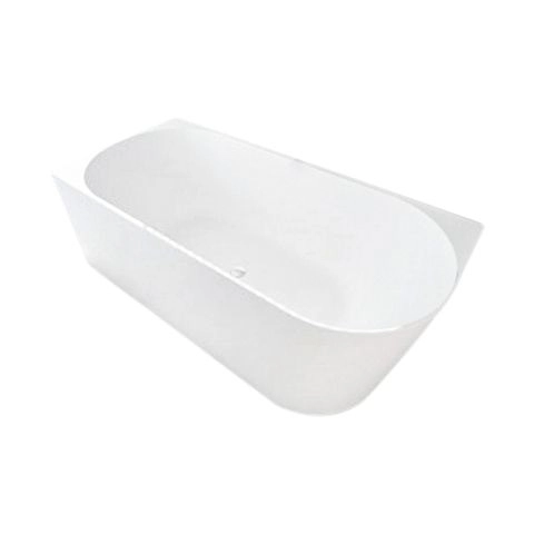 Nova 1700mm Corner Bathtub Left Corner Bathtub Gloss White Acrylic Bathtub