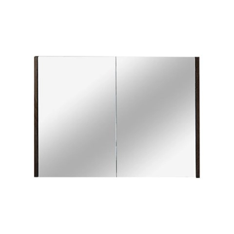 900mm Pencil Edge Shaving Cabinet Dark Grey Wood Grain 2 PAC Coating MDF Board